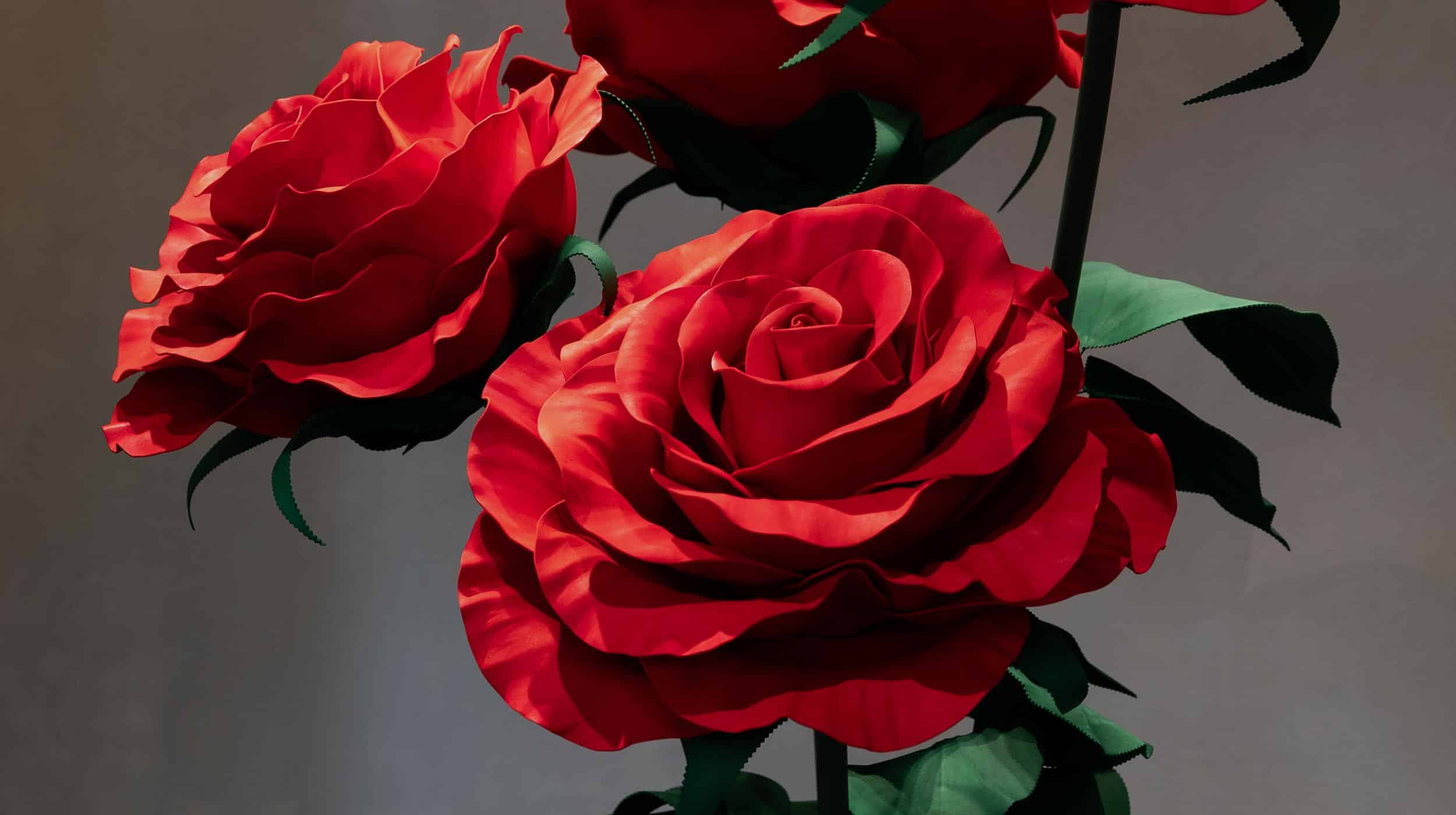 Fiore Rose giganti in gomma EVA artigianale