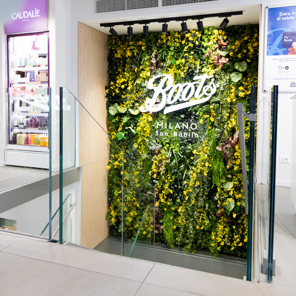 Custom artificial green walls